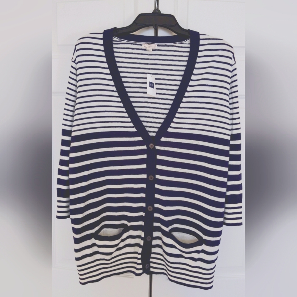 GAP Striped Cardigan